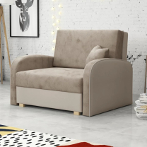 Pohovka VIVA I SOFT | 102 cm | béžová | ROZKLÁDACÍ