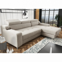 Sedací souprava DUBAJ PREMIUM | pravá | ELEKTRICKÉ OVLÁDÁNÍ | šedobéžová