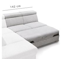 ULISES | díl sedačky 2F | 142 cm | dvojsed s rozkladem | VÝBĚR TKANIN