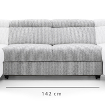 ULISES | díl sedačky 2BK | 142 cm | dvojsed s úložným prostorem | VÝBĚR TKANIN