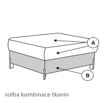 ULISES | taburet HO70 | VÝBĚR TKANIN