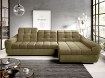 Sedací souprava INFINITY | 290x179 | rozkládací + úložný prostor | olivová | POSLEDNÍ KUS Z PRODEJNY