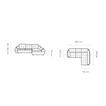 Sedací souprava Infinity MINI | levá | AKCE | vogue 10/velluto 35