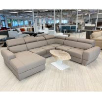 Sedací souprava VENTO U | 167x302x255 | VÝBĚR Z PRÁVÉ HOVĚZÍ KŮŽE | s úložným prostorem a rozkladem