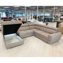 Sedací souprava VENTO U | 167x302x255 | VÝBĚR Z PRÁVÉ HOVĚZÍ KŮŽE | s úložným prostorem a rozkladem