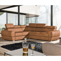 Sedací souprava VENTO L | 235x255 | VÝBĚR Z PRÁVÉ HOVĚZÍ KŮŽE | s úložným prostorem a rozkladem