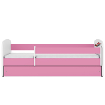 Babydreams | jednolůžko 180x80cm | růžová/bílá | auto