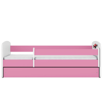 Babydreams | jednolůžko 180x80cm | růžová/bílá | formule