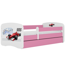 Babydreams | jednolůžko 180x80cm | růžová/bílá | formule