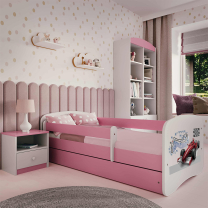 Babydreams | jednolůžko 180x80cm | růžová/bílá | formule