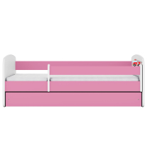 Babydreams | jednolůžko 180x80cm | růžová/bílá | hasičské auto