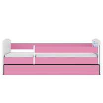 Babydreams | jednolůžko 180x80 cm | růžová/bílá | slon