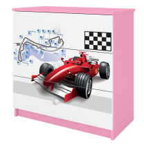 Babydreams | komoda | růžová/bílá | formule