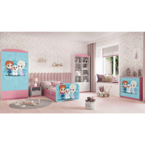 Babydreams | komoda | růžová/bílá | ledové království