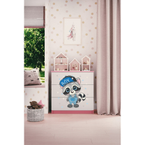 Babydreams | komoda | růžová/bílá | mýval