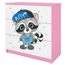 Babydreams | komoda | růžová/bílá | mýval