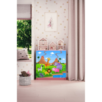 Babydreams | komoda | růžová/bílá | safari