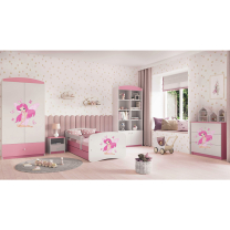 Babydreams | komoda | růžová/bílá | víla