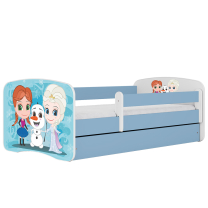 Babydreams | jednolůžko 180x80 | modrá/bílá | ledové království