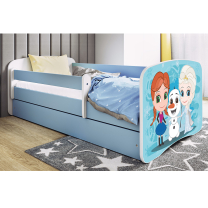 Babydreams | jednolůžko 180x80 | modrá/bílá | ledové království