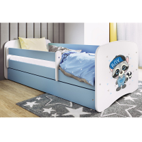 Babydreams | jednolůžko 180x80 | modrá/bílá | mýval