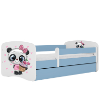 Babydreams | jednolůžko 180x80 | modrá/bílá | panda