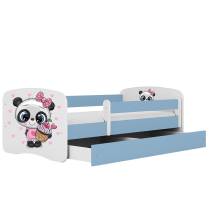 Babydreams | jednolůžko 180x80 | modrá/bílá | panda