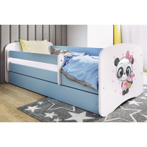 Babydreams | jednolůžko 180x80 | modrá/bílá | panda