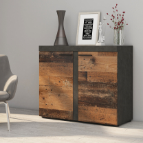 Komoda RUMBA 2F | 97,2 cm | old wood style/matera