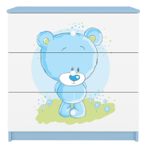 Babydreams | komoda | modrá/bílá | medvídek