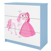 Babydreams | komoda | modrá/bílá | princezna