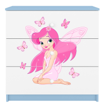 Babydreams | komoda | modrá/bílá | víla