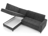 Sedací souprava SCANDIA | 172x236 | levá | rozkládací + úložný prostor | zelená | POSLEDNÍ KUS