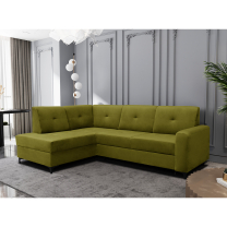 Sedací souprava SCANDIA | 172x236 | levá | rozkládací + úložný prostor | zelená | POSLEDNÍ KUS