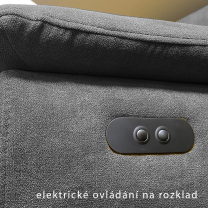 Sedací souprava MONTANA L | pravá | AKCE DO 30.12. 2022 | elektrický rozklad | šedobéžová