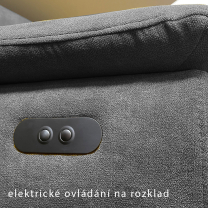 Sedací souprava MONTANA L | levá | AKCE DO 30.12. 2022 | elektrický rozklad | šedobéžová