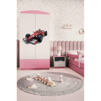 Babydreams | šatní skříň | růžová/bílá | formule