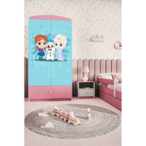 Babydreams | šatní skříň | růžová/bílá | ledové království