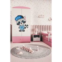Babydreams | šatní skříň | růžová/bílá | mýval
