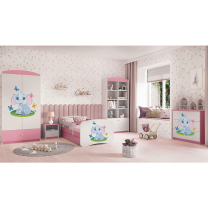 Babydreams | šatní skříň | růžová/bílá | slon