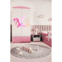 Babydreams | šatní skříň | růžová/bílá | víla s křídly