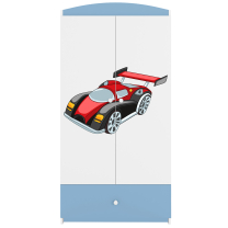 Babydreams | šatní skříň | modrá/bílá | auto