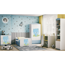 Babydreams | šatní skříň | modrá/bílá | medvídek