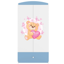 Babydreams | šatní skříň | modrá/bílá | medvídek s motýlky