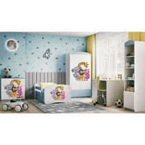 Babydreams | šatní skříň | modrá/bílá | zoo