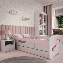 Babydreams | jednolůžko 180x80 | bílá | jednorožec