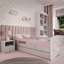 Babydreams | jednolůžko 180x80 | bílá | kůň