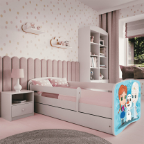 Babydreams | jednolůžko 180x80 | bílá | ledové království