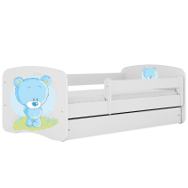 Babydreams | jednolůžko 180x80 | bílá | medvídek