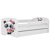 Babydreams | jednolůžko 180x80 | bílá | panda